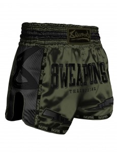 Short de boxe thaï 8 Weapons Underworld olive