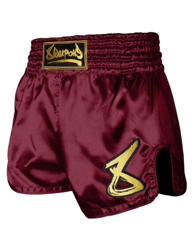 Short de boxe thaï 8 Weapons Strike bordeau