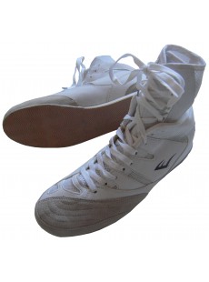 Chaussures de boxe Everlast "Hi top" blanches