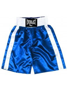 Short de boxe Everlast "Pro boxing trunks" bleu/blanc