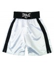 Short de boxe Everlast "Pro boxing trunks" blanc/noir