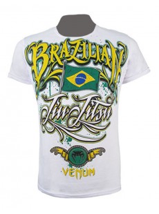 T-shirt Venum "BJJ Auriverde" Creative Line blanc