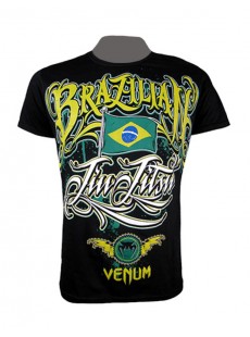 T-shirt Venum "BJJ Auriverde" Creative Line noir