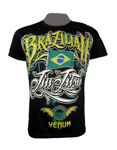 T-shirt Venum "BJJ Auriverde" Creative Line noir