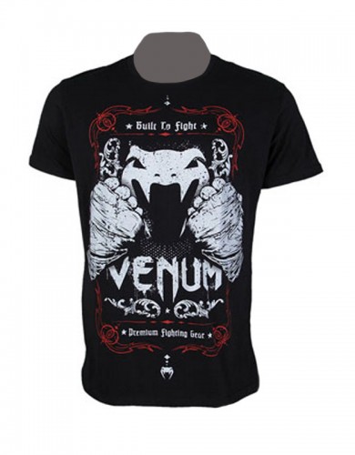 T-shirt Venum "Built 2 Fight" Creative Line noir