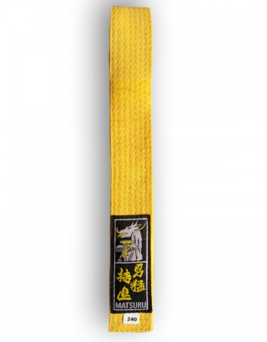 Ceinture piquée jaune