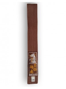 Ceinture piquée marron