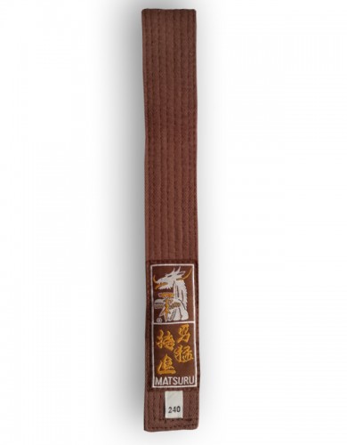 Ceinture piquée marron