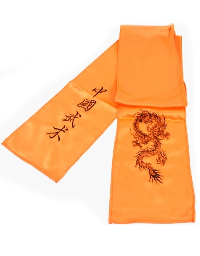 Ceinture kung-fu / wushu imitation soie brodée Ceinture kung-fu / wushu imitation soie brodée