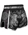 Short Muay thaï 8 Weapons Carbone Sak Yant Tigers noir