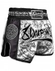 Short Muay thaï 8 Weapons Carbone Sak Yant Tigers noir