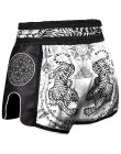 Short Muay thaï 8 Weapons Carbone Sak Yant Tigers noir