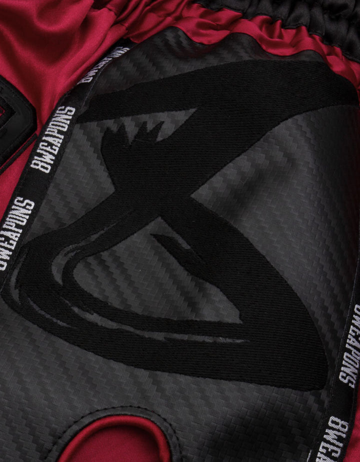 Short Muay thaï "Carbon Red Dawn"