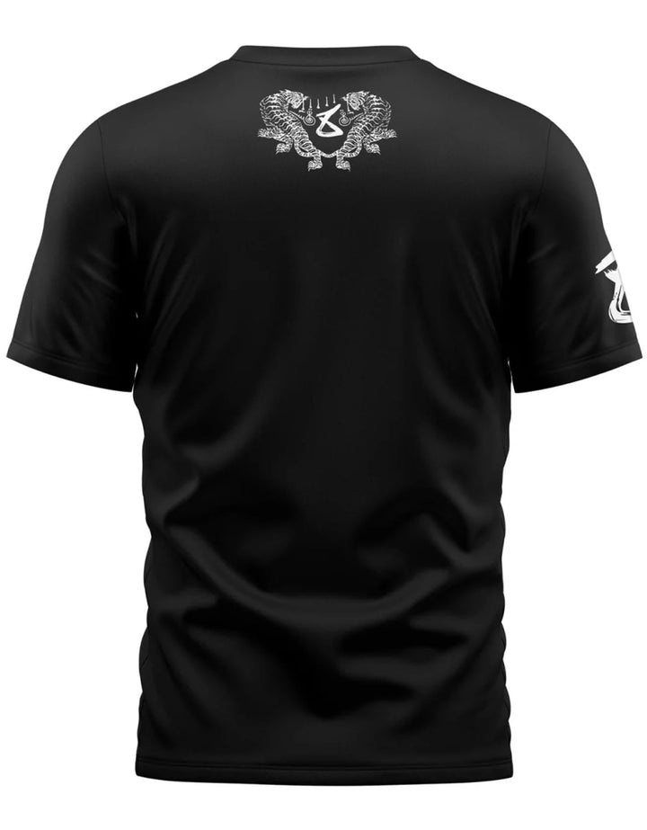 T-shirt Boxe thaï 8 Weapons Eight Way Yant noir