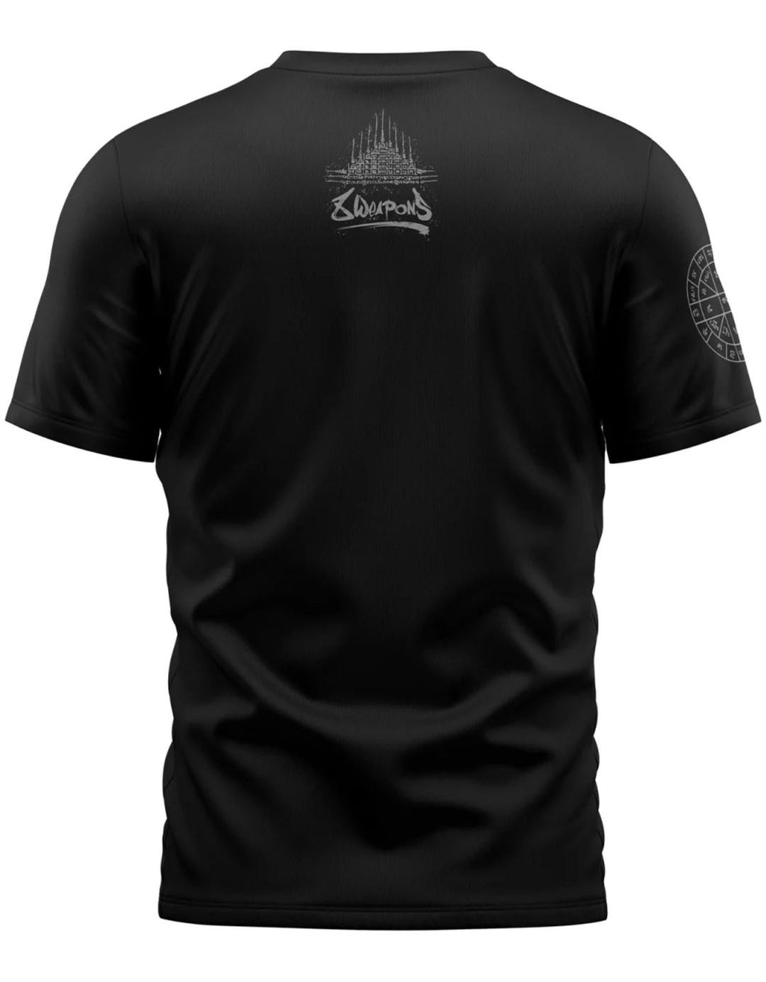 T-shirt Boxe thaï 8 Weapons Yantra noir