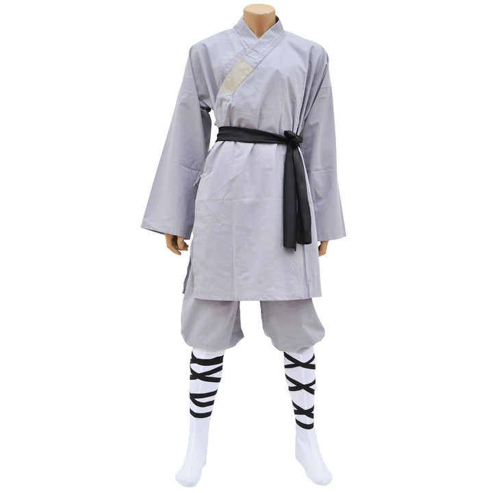 Tenue de Shaolin grise en coton léger