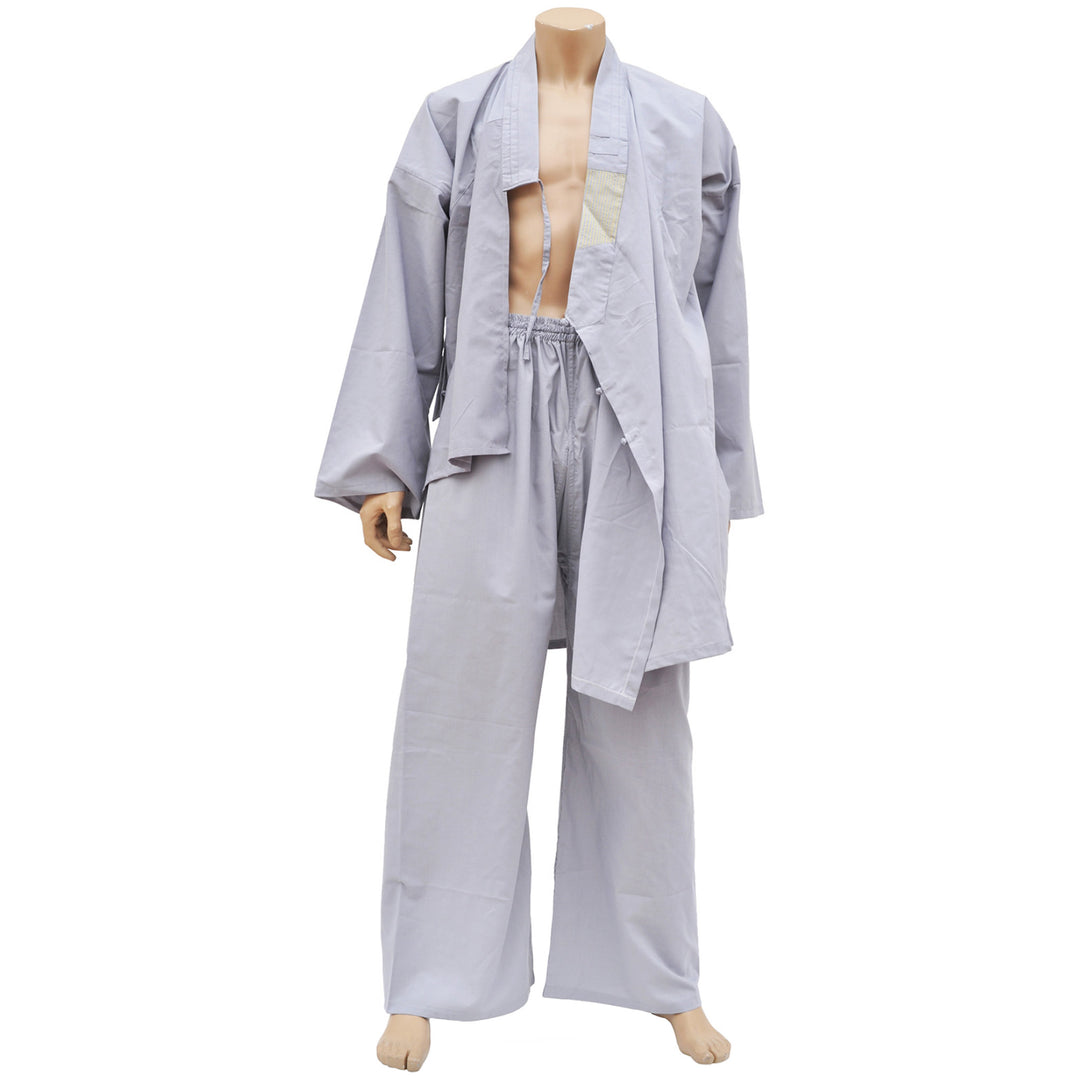 Tenue de Shaolin grise en coton léger